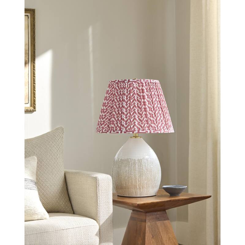 Livabliss Ravika Global Accent Table Lamp - 24"H x 16"W x 16"D - Cream