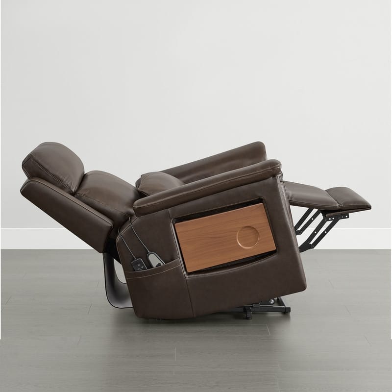 Spruce & Spring Power Lift Recliner Chair for Elderly with Foldable Tray Table and Massage