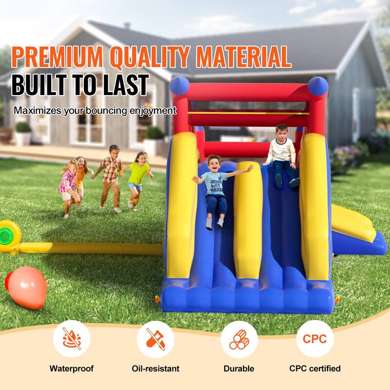 Inflatable Bounce House Family Backyard Bouncy Castle, for Kid Ages