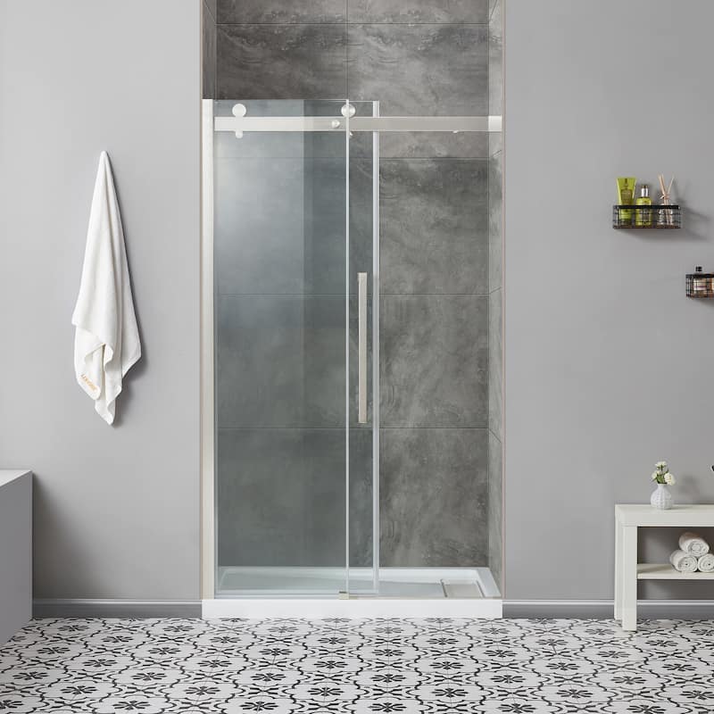 Bel Soft-Close 2-Piece Base Door Rectangular Alcove Shower Kit