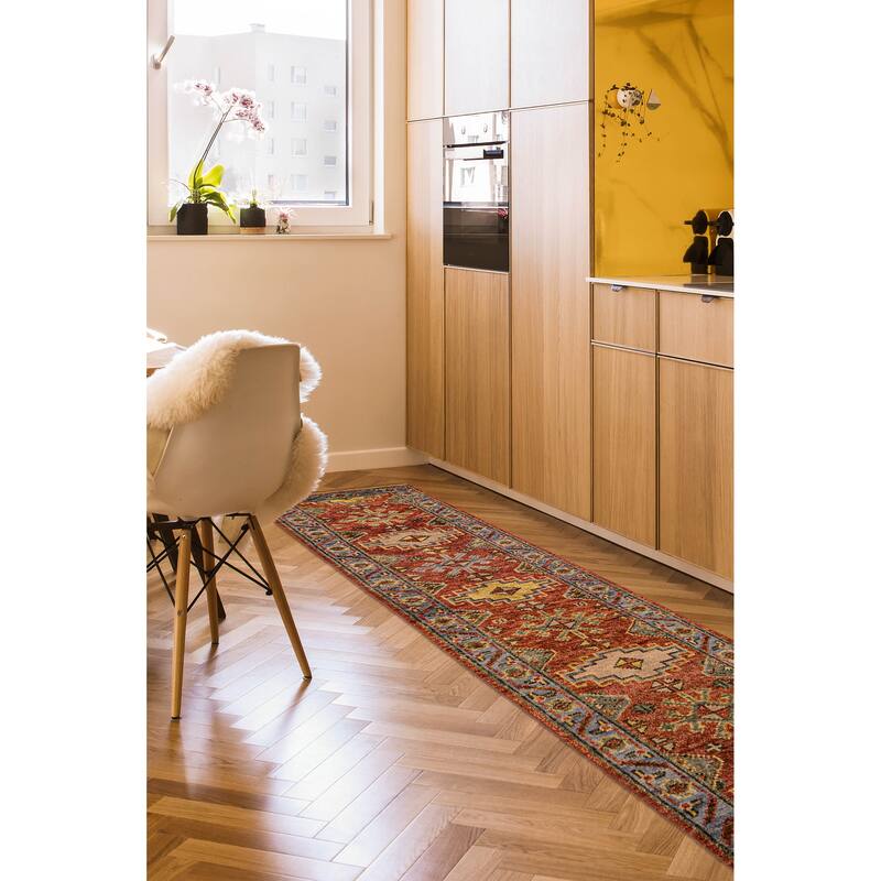 ECARPETGALLERY Hand-knotted Jules Serapi Dark Copper Wool Rug - 2'8 x 10'0