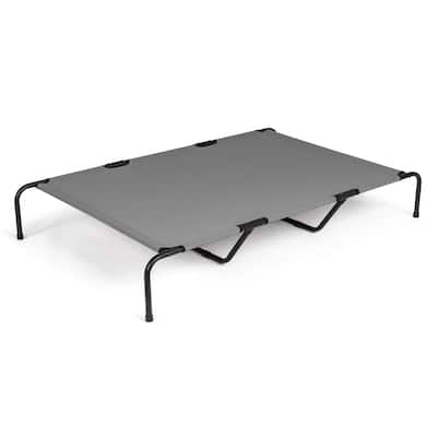 Large Elevated Dog Bed with Powder Coated Steel Frame Suitable for Large Dogs - 60"D x 37"W x 9"H