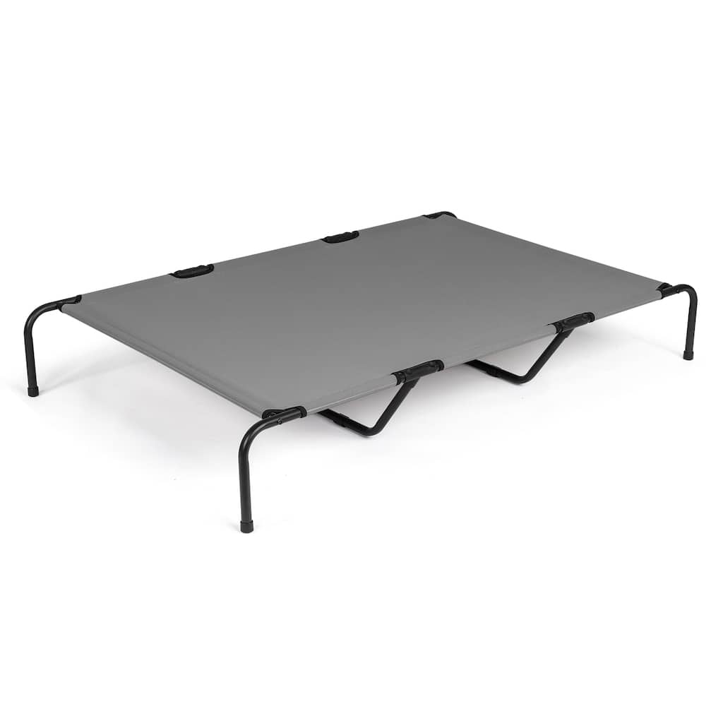 Large Elevated Dog Bed with Powder Coated Steel Frame Suitable for Large Dogs - 60"D x 37"W x 9"H