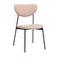 Modern Open Design Upholstered Dining Chair with Metal Frame and ...