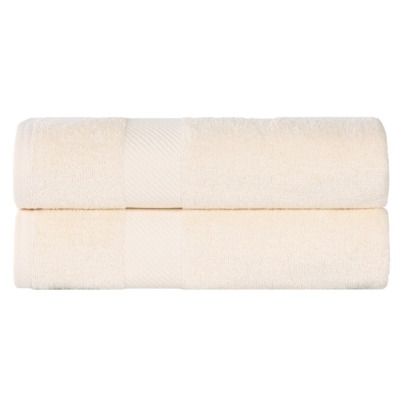 Superior Kendell Egyptian Cotton Solid Medium Weight Bath Towel Set of 2