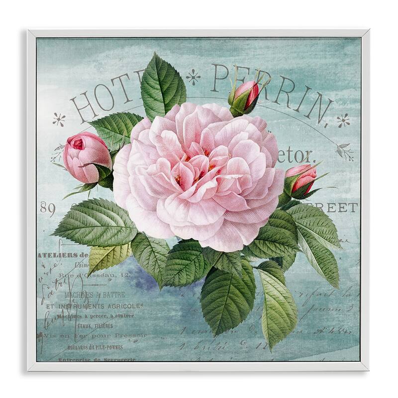 Stupell Bright & Rustic Tropical Bloom Framed Giclee Art Design By Susan Arnot - 24 x 24 - White