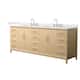 Option White Oak / Giotto Quartz Top / Brushed Nickel