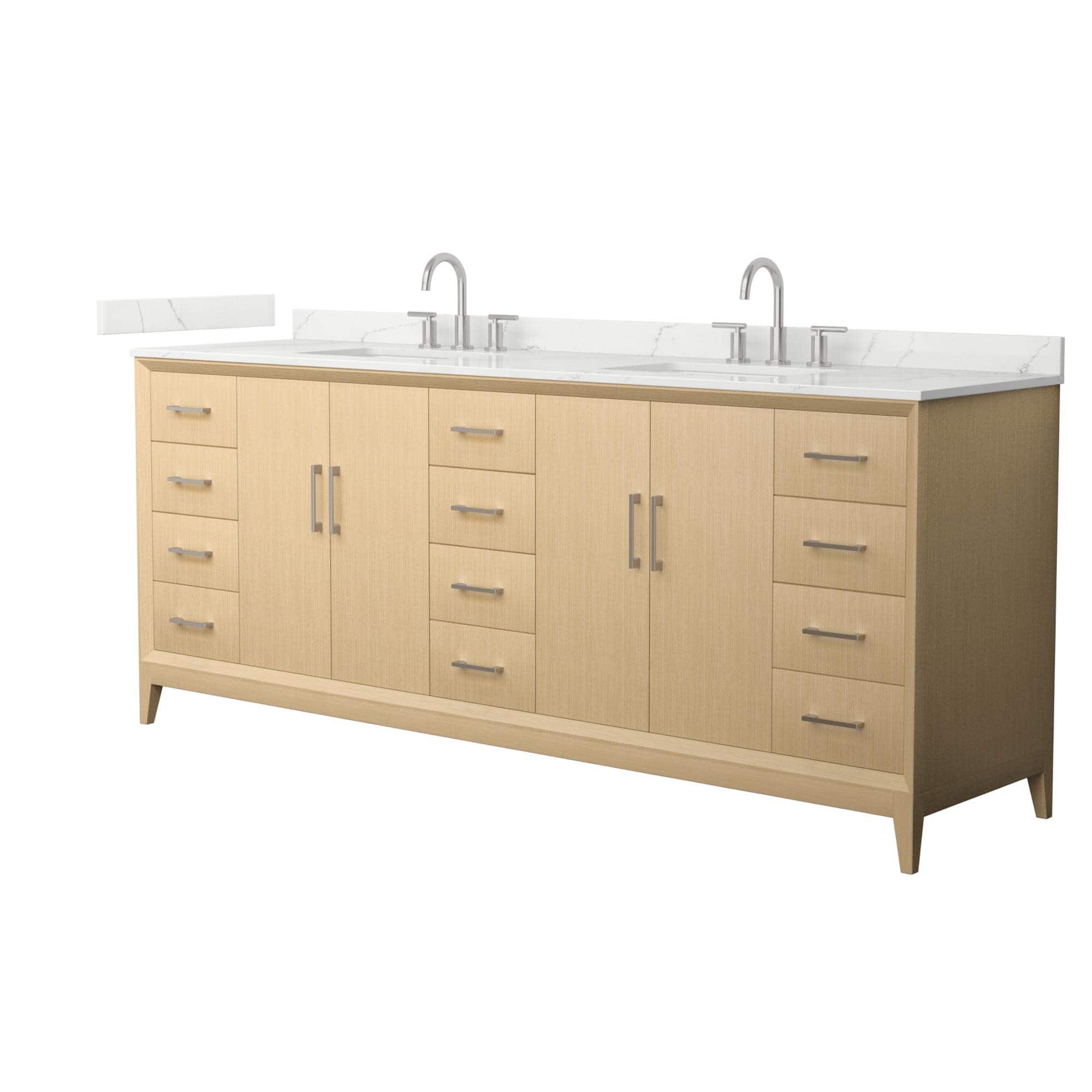 Option White Oak / Giotto Quartz Top / Brushed Nickel