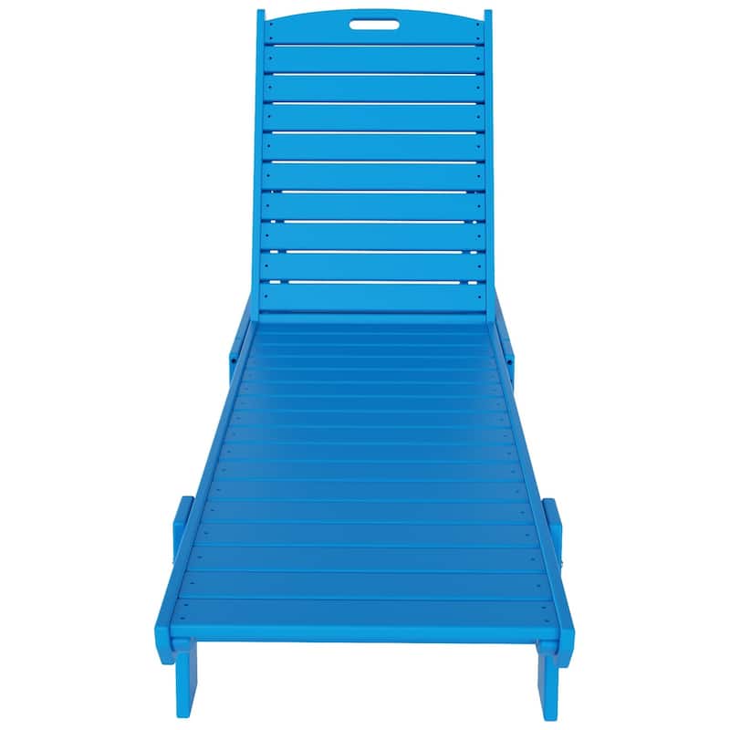Laguna Hdpe All Weather Outdoor Patio Pool Reclining Armless Chaise Lounge