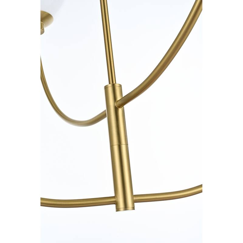 Elegant Lighting LD814D36 Nyomi 4 Light 36" Wide Chandelier