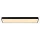 preview thumbnail 8 of 11, Rennnsan 1-Light Modern Matte Black Rectangular Integrated LED Flush Mount Light - 35.4 in. W