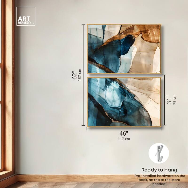 Glitch Aesthetic II Canvas Set of 2 by Art Remedy