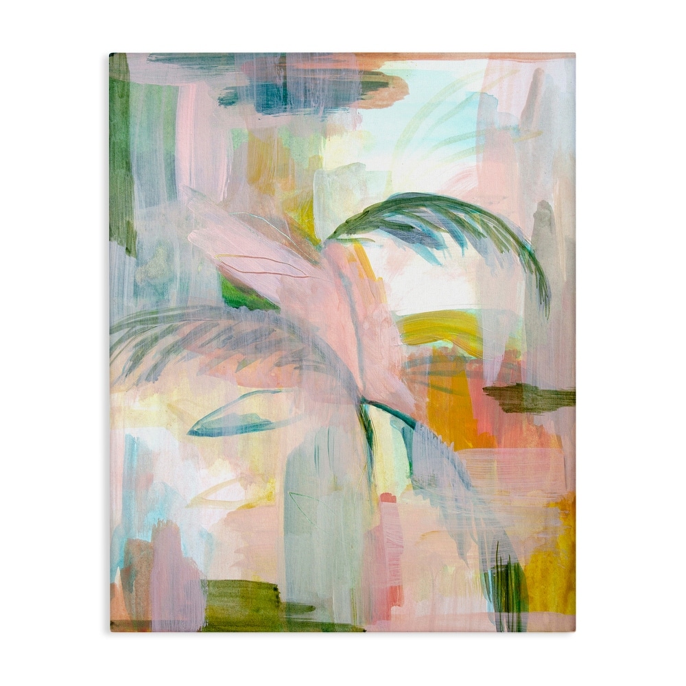 Stupell Palm City Abstraction Canvas Wall Art Design By Gemma Bardot