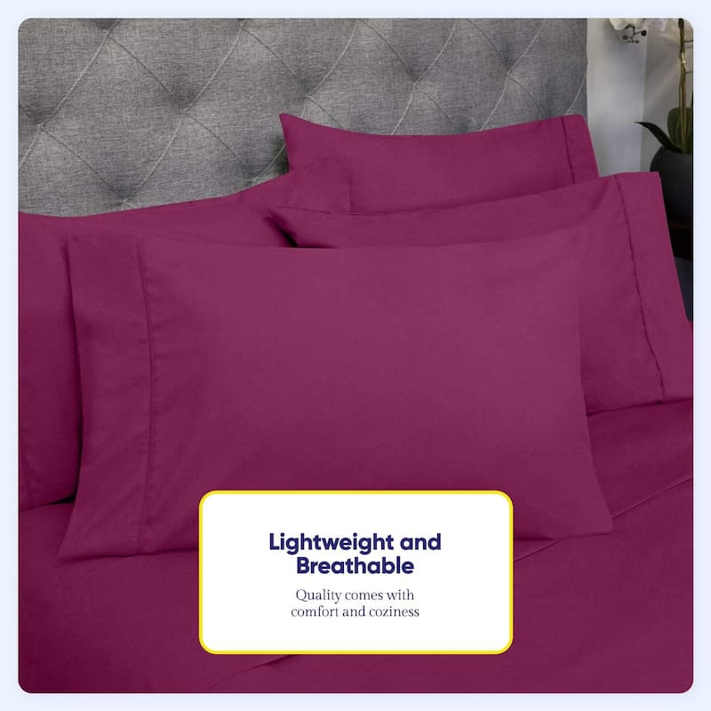 Sweet Home Collection Luxurious Ultra Soft 6-Piece Bed Sheet Set
