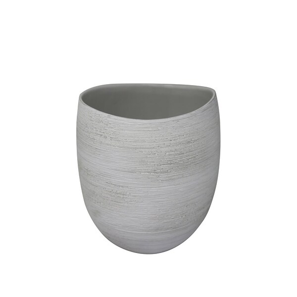 Shop Ceramic Ibera Vase Small In White Free Shipping Today