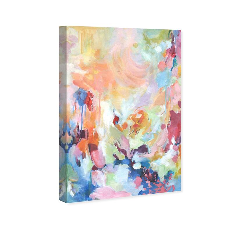 Wynwood Studio Abstract Modern View Pink and Pastel Pink Modern & Contemporary Wall Art Canvas Print