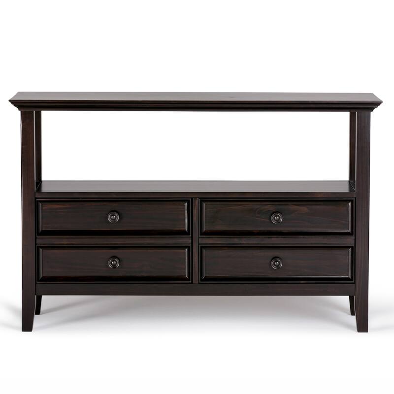 WYNDENHALL Halifax SOLID WOOD 48 inch Wide Transitional Console Sofa Table