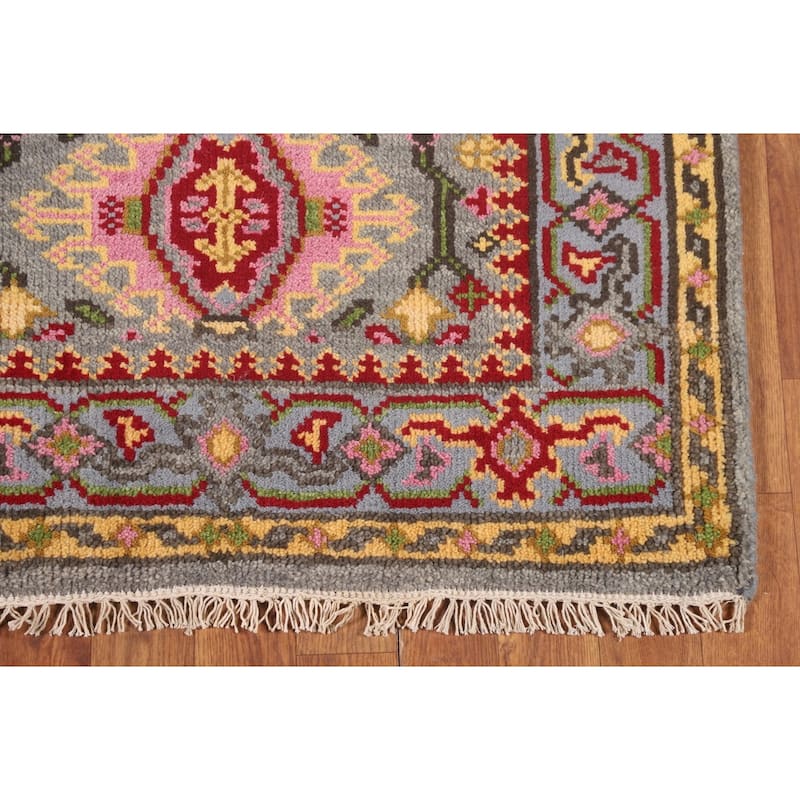 Kazak Oriental Foyer Rug Hand-Knotted Wool Carpet - 3'0"x 5'2"