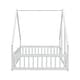 preview thumbnail 27 of 49, Full Floor House Bed with Fence,Guardrails