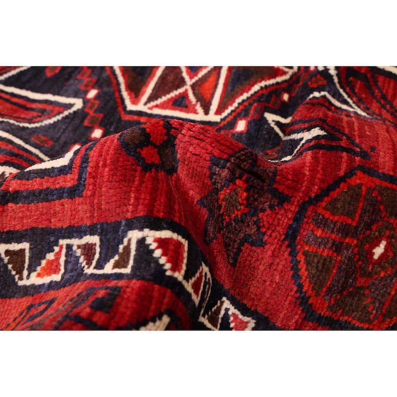 ECARPETGALLERY Hand-knotted Melis Vintage Red Wool Rug - 5'5 x 6'10