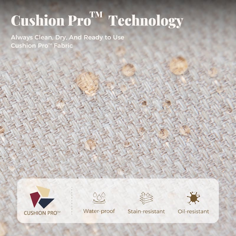 MAISON ARTS 5-Seat Outdoor Patio Furniture Sets, 2 x Cushioned Chairs, 1 x 3-Seat Sofa with Marbling Coffee Table