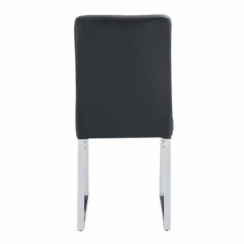 Premium PU Office Dining Chairs with High-Density Foam & Sturdy Iron Legs, Set of 2