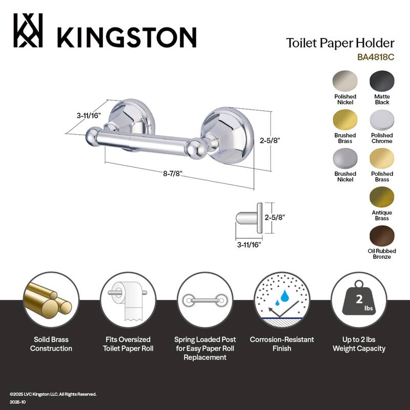 Kingston Brass Metropolitan Toilet Paper Holder