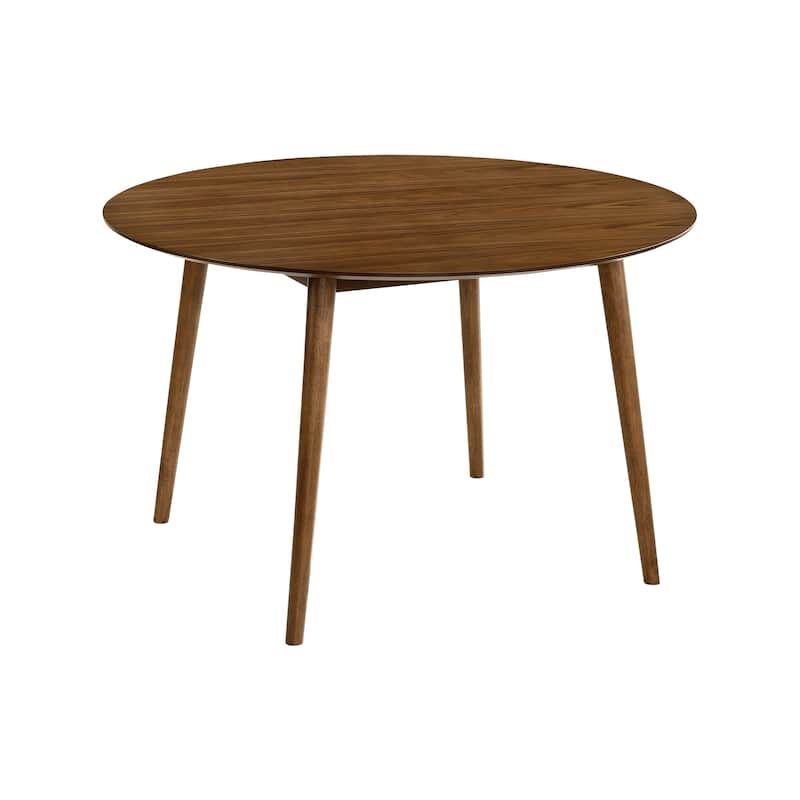 Arcadia and Juno 48" Round Wood 5 Piece Dining Set