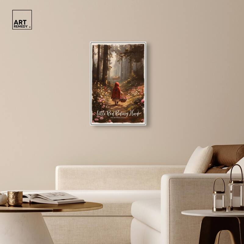 Classic Red Riding Hood Canvas by Art Remedy