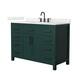 Option Green / Giotto Quartz Top / Matte Black Hardware