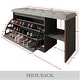 preview thumbnail 12 of 17, CraftPorch Multifunctional Flip-Drawer Storage Shoes Bench