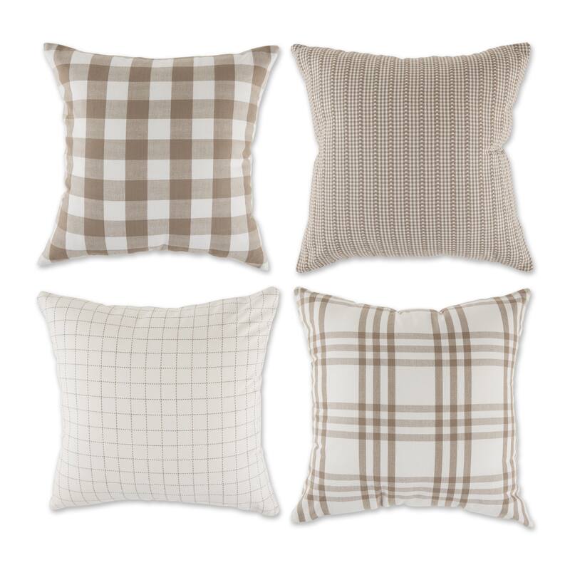 Farmhouse Pillow Cover 18x18 (Set of 4)