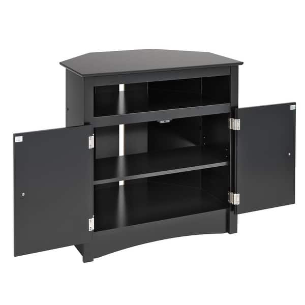 Shop Broadway Tall Corner Tv Cabinet 32 W X 32 H X 21 D Overstock 2210481