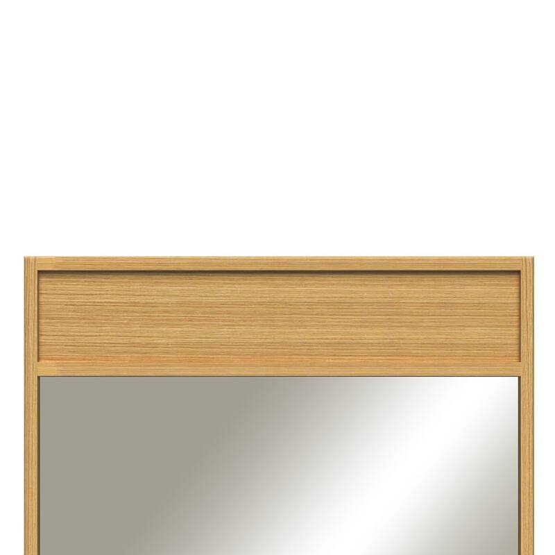 Sunny Wood NK2441MR Nikko 24"W x 41"H Rectangular Flat Framed Wall - Clear Oak