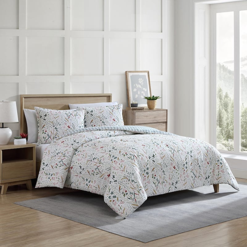 Eddie Bauer Woodland Forest Cotton Reversible Pink Comforter Set