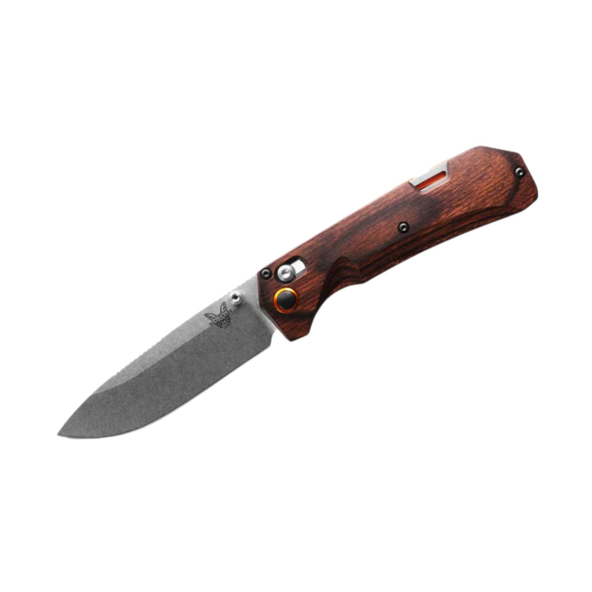 Benchmade 15062 Grizzly Creek EDC Knife with Wood Handle, Stabilized Wood