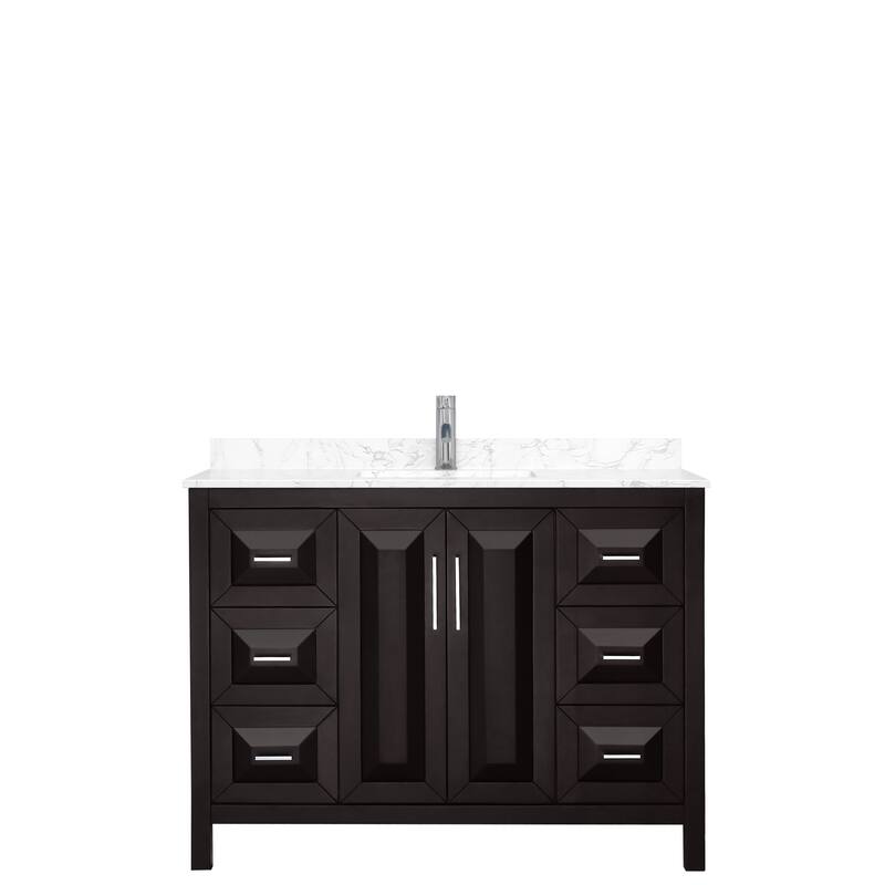 Daria 48 Inch Single Vanity, Cultured Marble Top