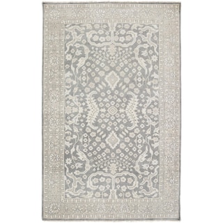 Hand-Knotted Whitford Floral Wool Area Rug