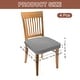 preview thumbnail 13 of 12, Chair Seat Covers, Chair Cushion Slipcovers, Waterproof Seat Protector for Dining Room, Kitchen - 4Pcs Light Gray