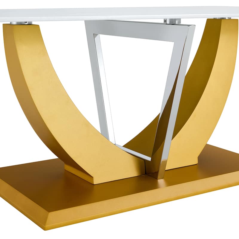 Modern minimalistTempered glass table