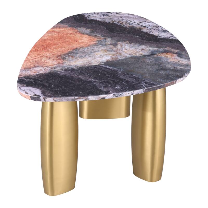 Furniture of America Luvien Modern 7-Piece Colorful Sintered Stone Top Oval Dining Table Set