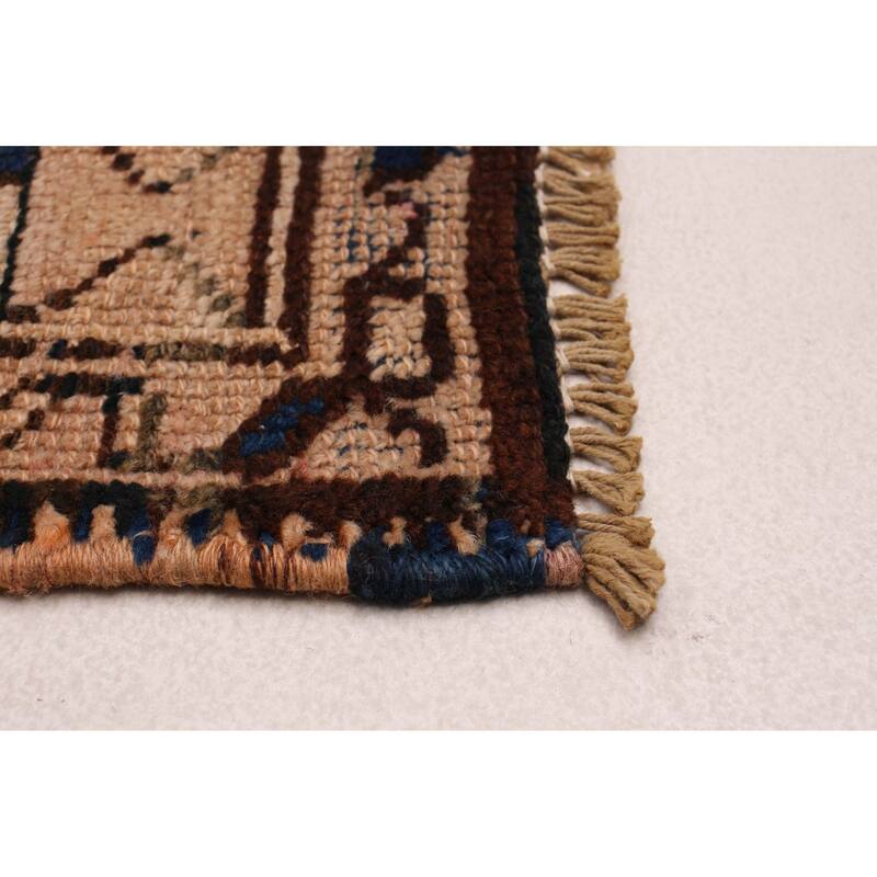 ECARPETGALLERY Hand-knotted Konya Anatolian Dark Navy Wool Rug - 3'7 x 11'0