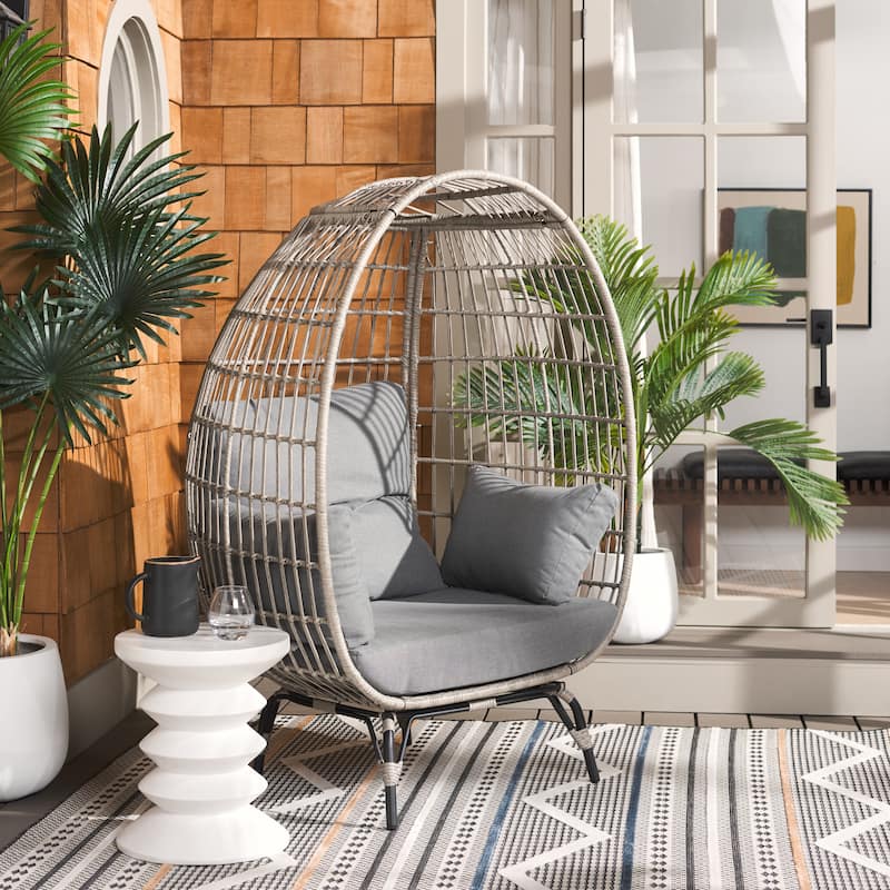 SAFAVIEH Outdoor Living Emmett Egg Chair - 40"W x 35"D x 60"H