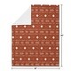 preview thumbnail 4 of 3, Rust White Boho Tribal Mudcloth Baby Receiving Security Swaddle Blanket Orange Woodland Bohemian Southwest Geometric Arrow Aztec
