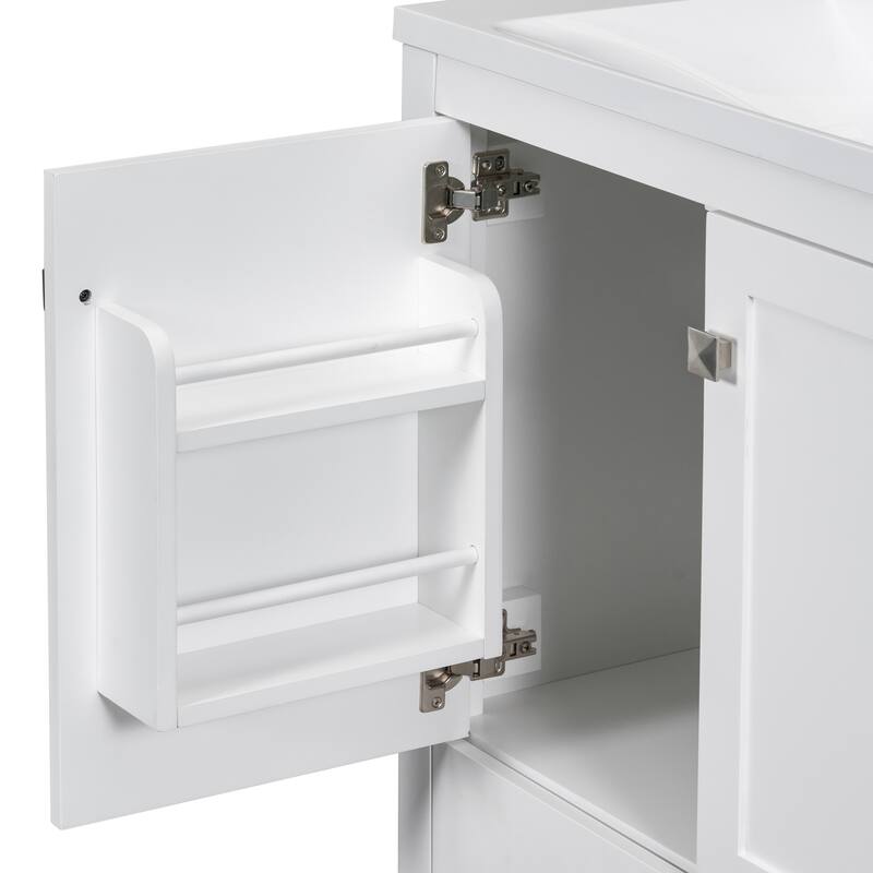 30 inch MDF Freestanding Bathroom Vanity without Top with Soft-Close Drawer