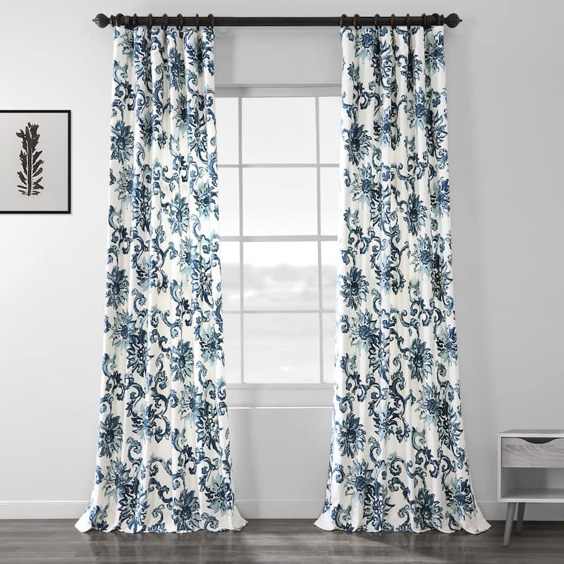 Exclusive Fabrics Indonesian Printed Cotton Twill Curtain (1 Panel)