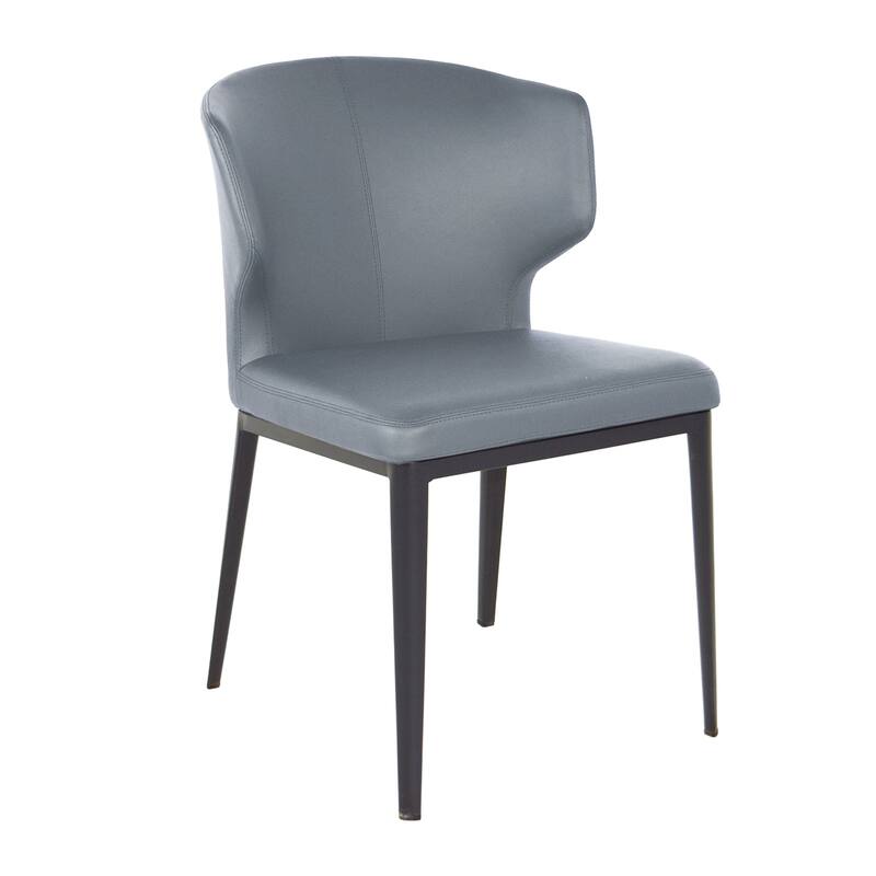 Cabo Mid-century Modern Faux Leather Wingback Dining Chair