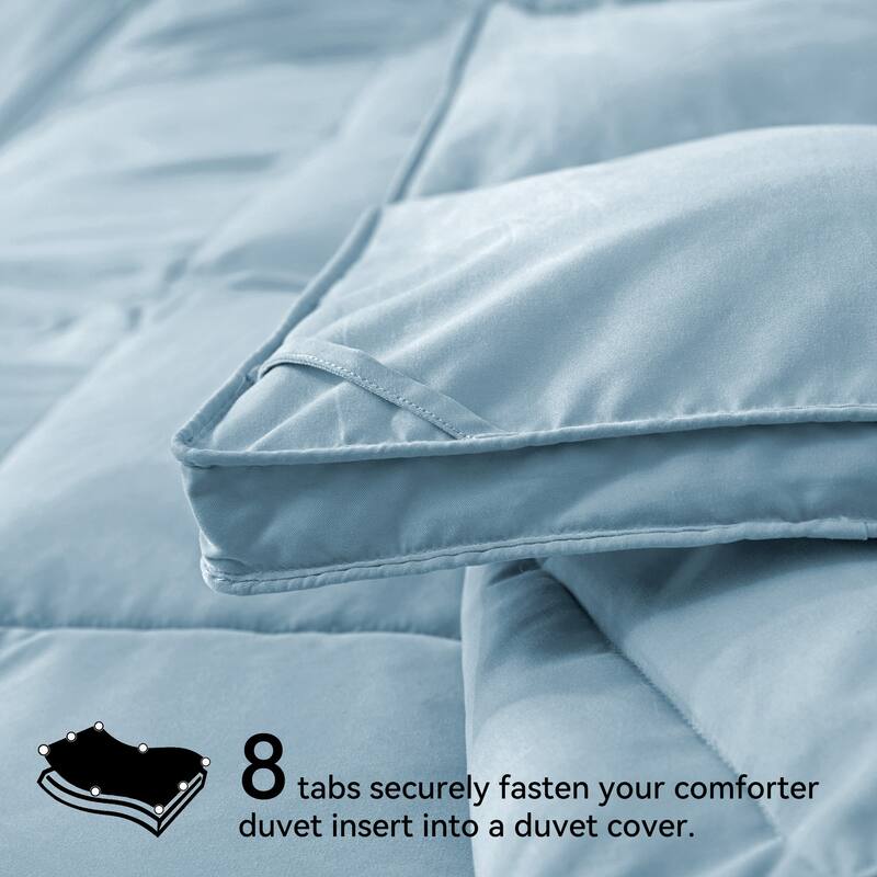 All Season Medium to Extra Warmth White Feather Down Comforter Duvet Insert