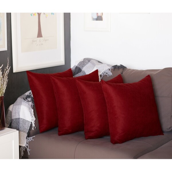 red bed pillows