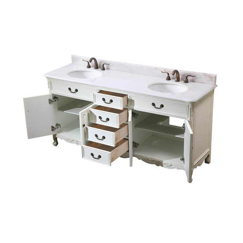 72" Double Bathroom Vanity Sink